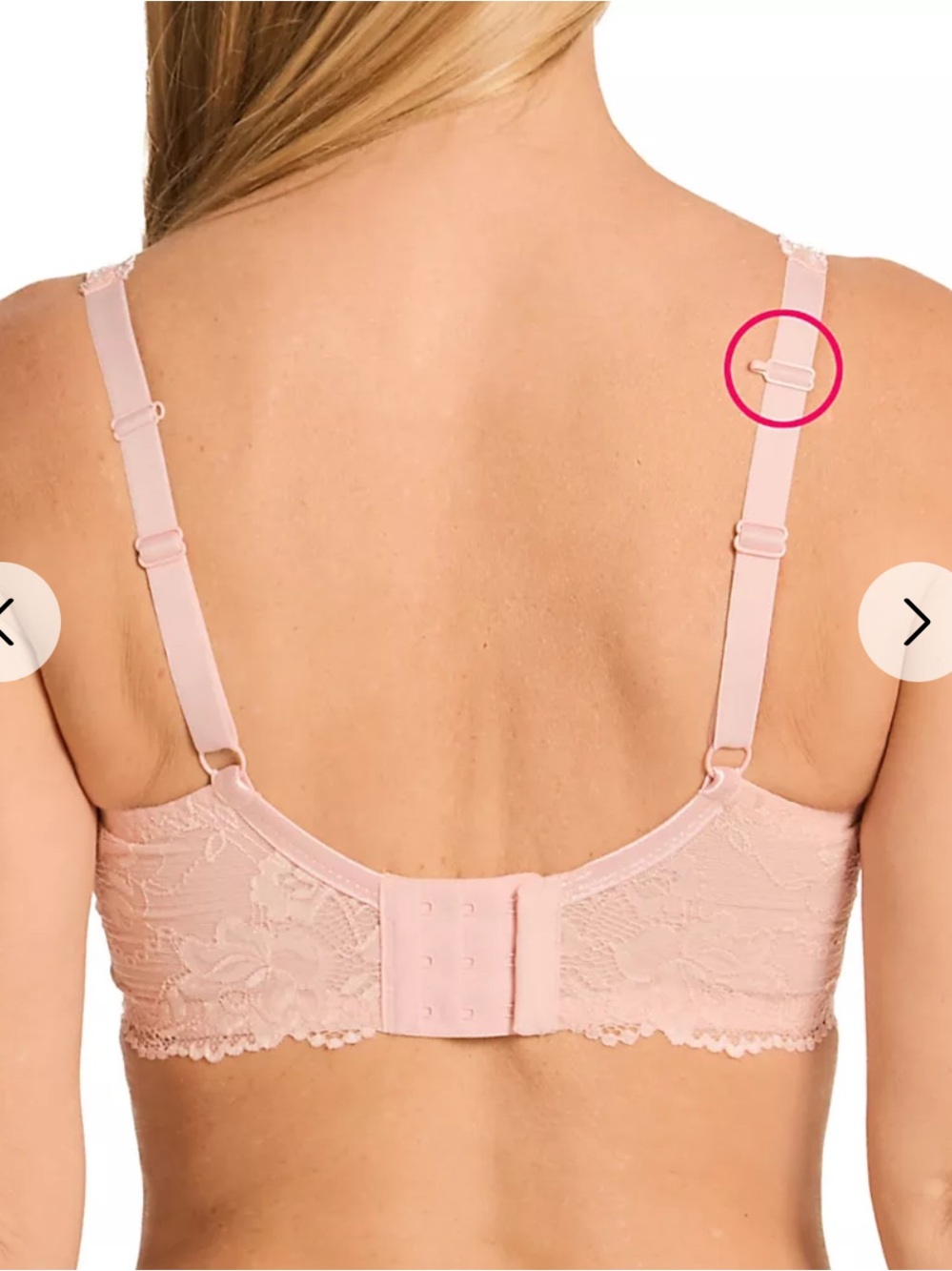 NWT Fit Fully Yours Serena lace bra light pink 32F - Picture 5 of 8